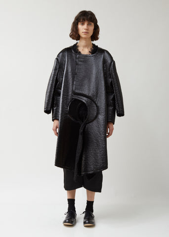 Synthetic Enamel Boa Coat