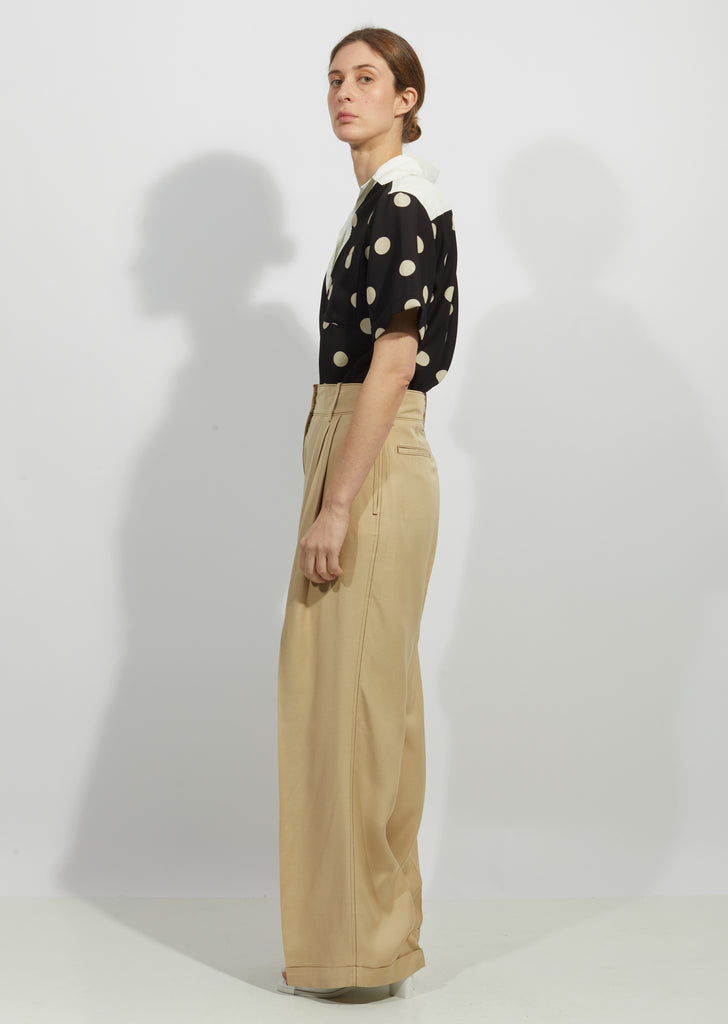 Wide Leg Tailored Trousers