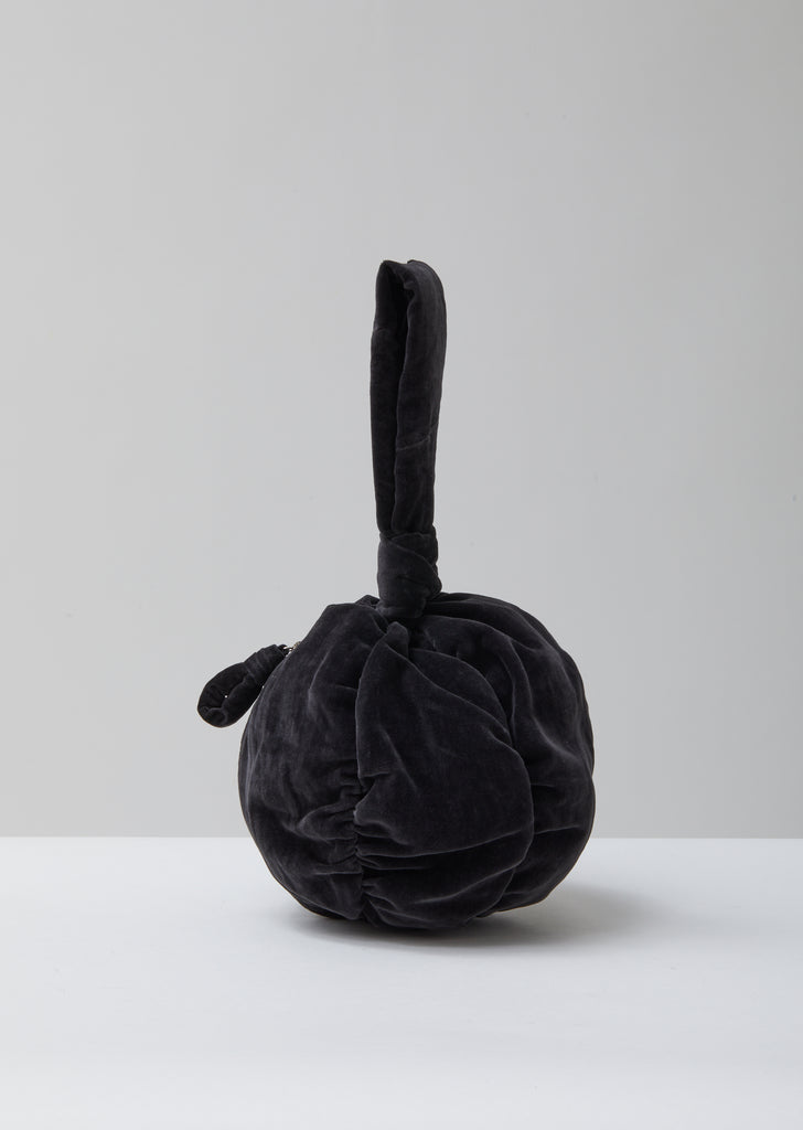 Black Velvet Purse Bag