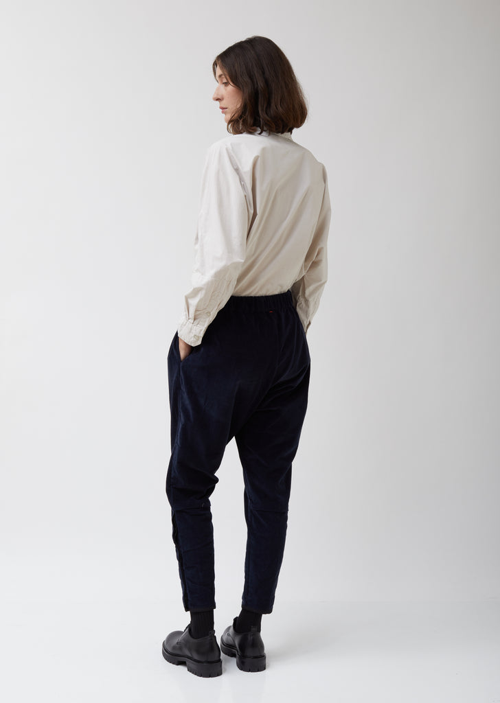Dark Navy Velveteen Jodhpur Pant