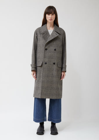 Wool Glen Check Coat
