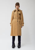 Wool Melton x Cotton Coat