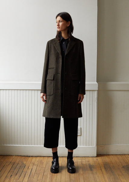 ジャケット・アウター LA PEAU DE GEMshaggy middle coat ジャケット・アウター LA PEAU DE GEM shaggy middle coat black