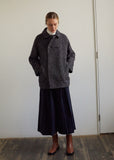 Yuki Fubuki Wool Double Breasted Half Coat