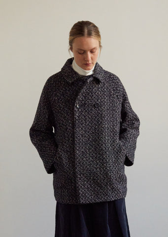 Yuki Fubuki Wool Double Breasted Half Coat