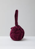 Magenta Velvet Purse Bag