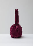 Magenta Velvet Purse Bag