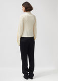 Stretch Silk & Wool Second Skin Blouse