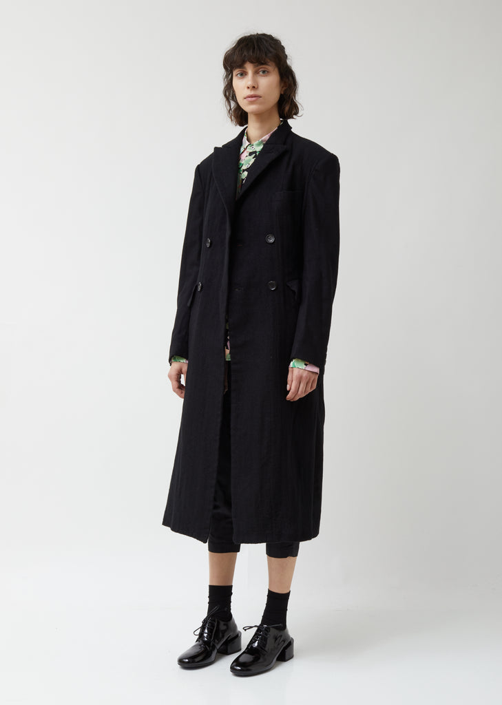 Wool Flannel Garment Treated Coat