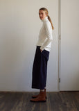 Women Corduroy Wide Culotte Pants