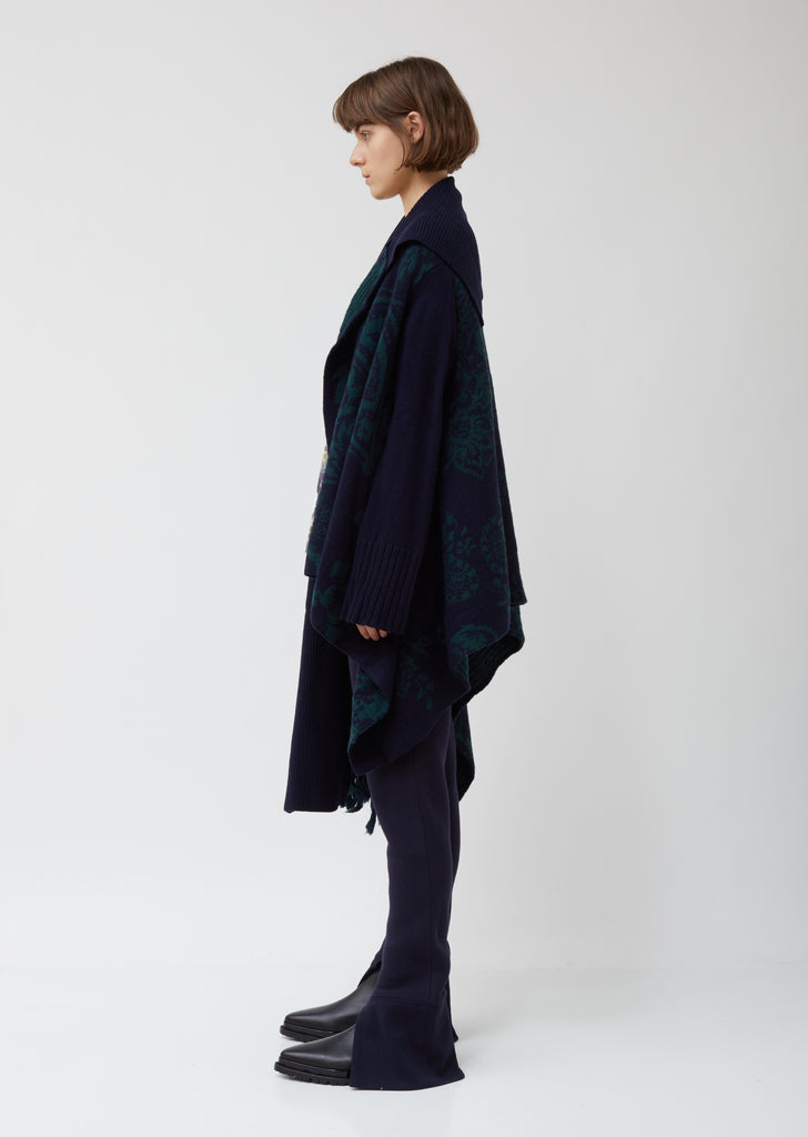 Floral Jacquard Cardigan