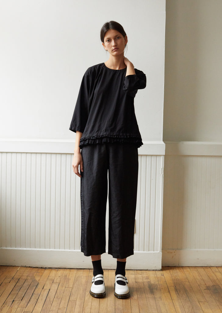 Polyester Spun Broad Garment Treated Top