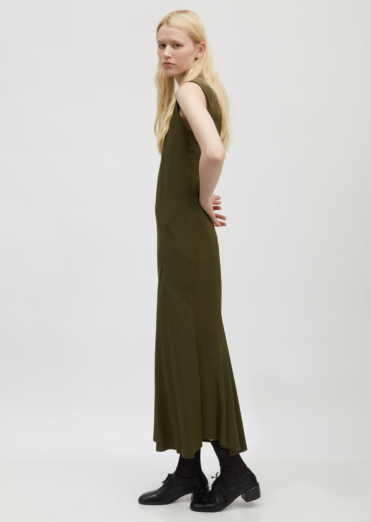 Bias-Cut Sleeveless Dress