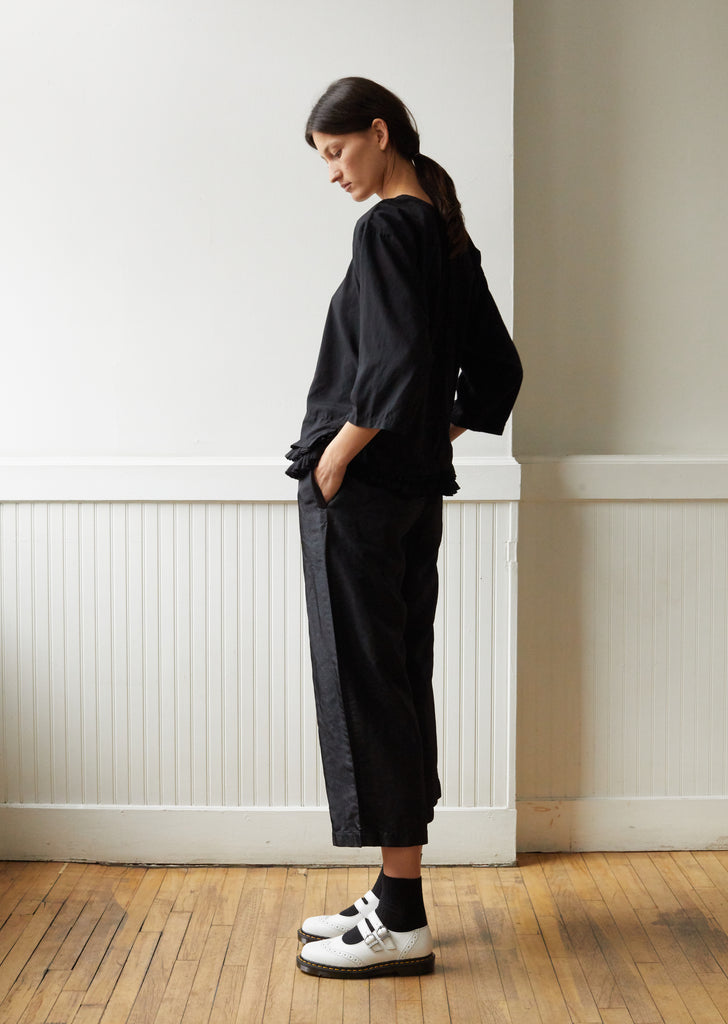 Polyester Spun Broad Garment Treated Top