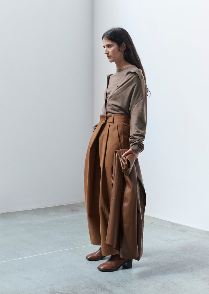 Thompson Cotton Trouser — Hazelnut