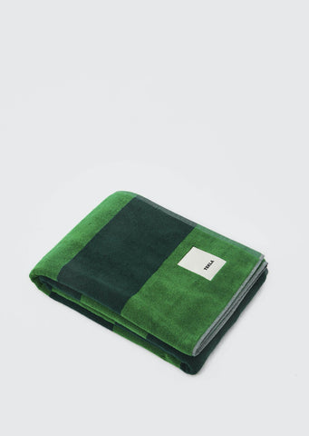 Striped Terry Towel — Green Blockstripes