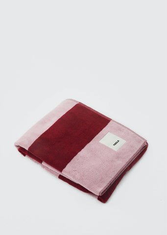 Striped Terry Towel — Red Blockstripes