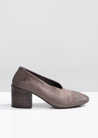 Round Toe Mid Heel Pumps