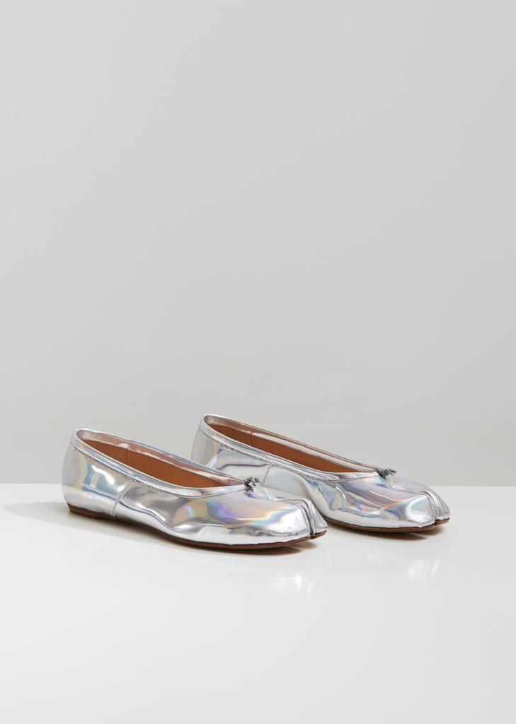 Iridescent Tabi Flats