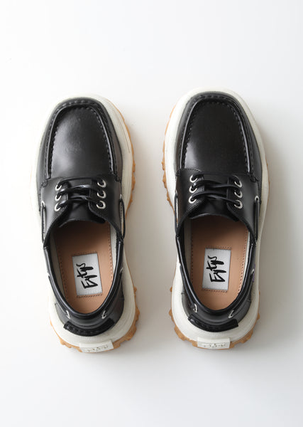 Mykonos Leather Platform Loafers – La Garçonne