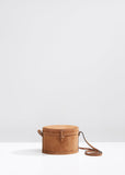 Suede Round Mini Trunk Bag