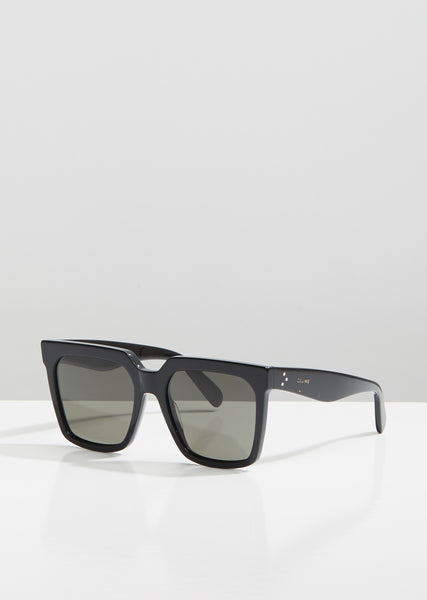 最安値最終❗レアCELINE❗SQUARESHAPEREDBLKCL40030F CELINE Maxi Triomphe 53MM Rectangular Sunglasses | Saks