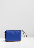 Leather and Lamb Fur Pochette