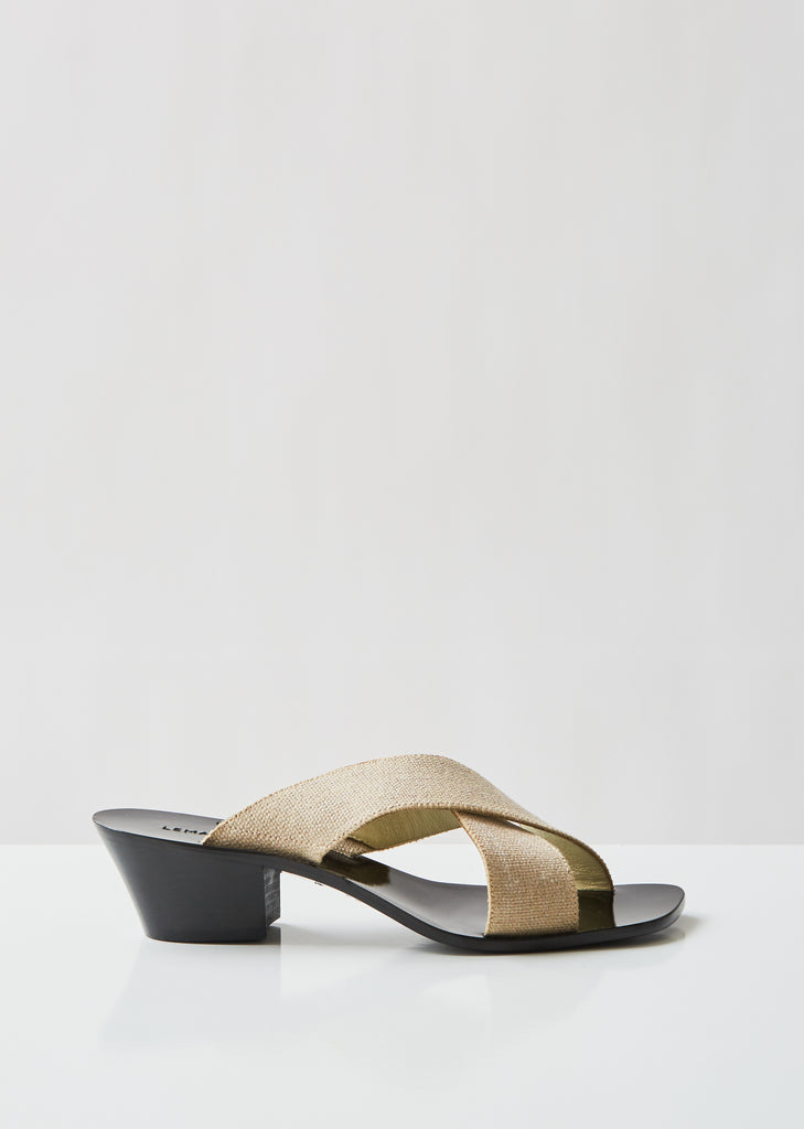Canvas Cross Strap Sandals
