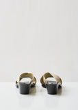 Canvas Cross Strap Sandals