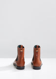 Grained Leather Chelsea Boots