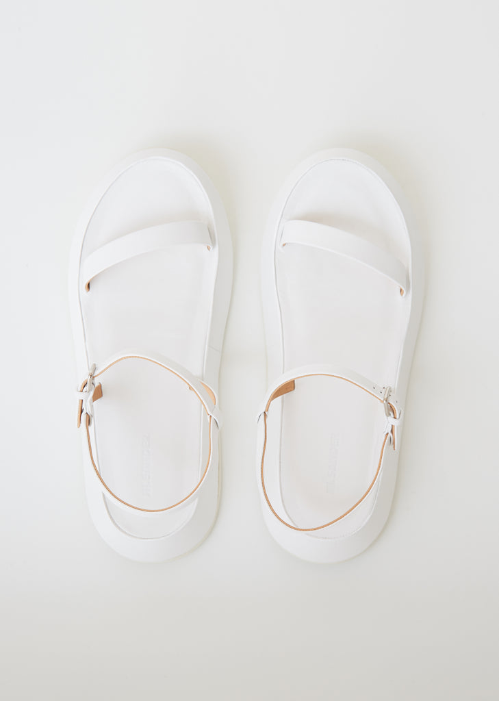 Monochrome Platform Leather Sandals