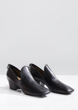 Soft Leather Heeled Loafers
