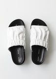 Platform Leather Slides