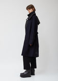 Wool Melton & Cotton Trench Coat