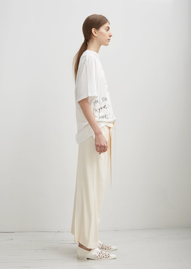 Cropped Belted Trousers
