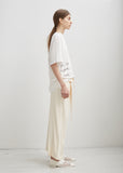 Cropped Belted Trousers
