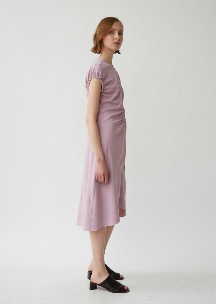 Sleeveless Gathered Dress