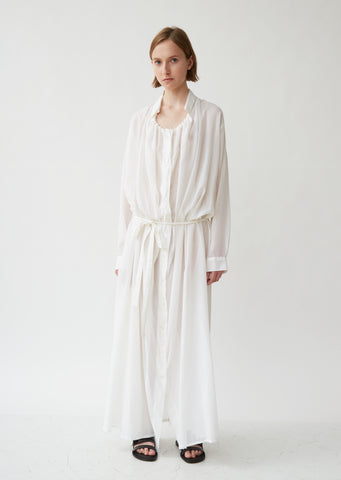 Cotton & Cashmere Maxi Shirt Dress