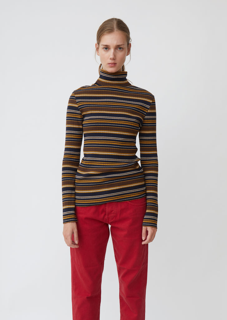 Striped Turtleneck