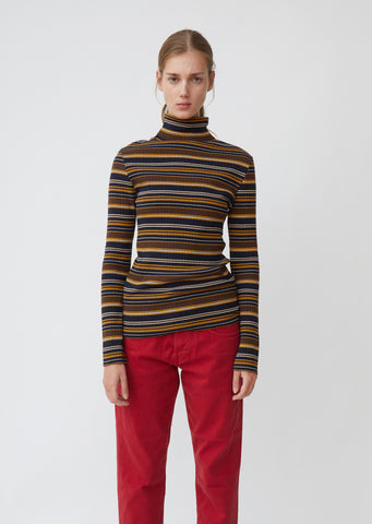 Striped Turtleneck