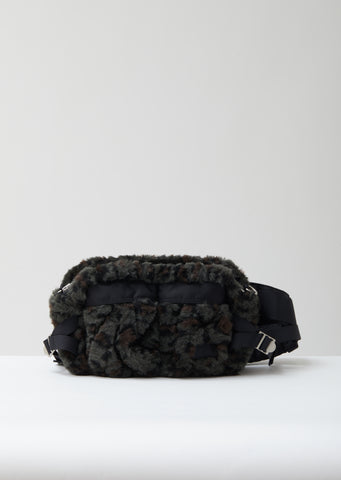 Leopard Faux Fur Waist Bag