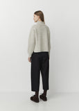 British Wool Wide Neck Sweater