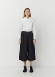 Gabardine Wide Leg Trousers