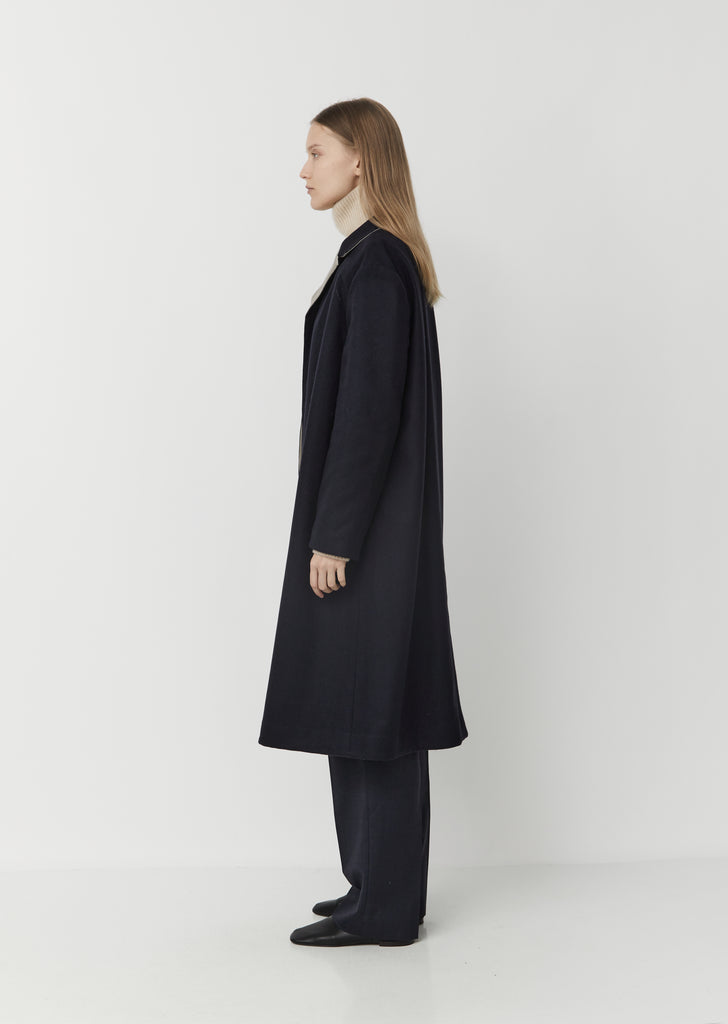 Reversible Wool Cashmere  & Cotton Pure Coat