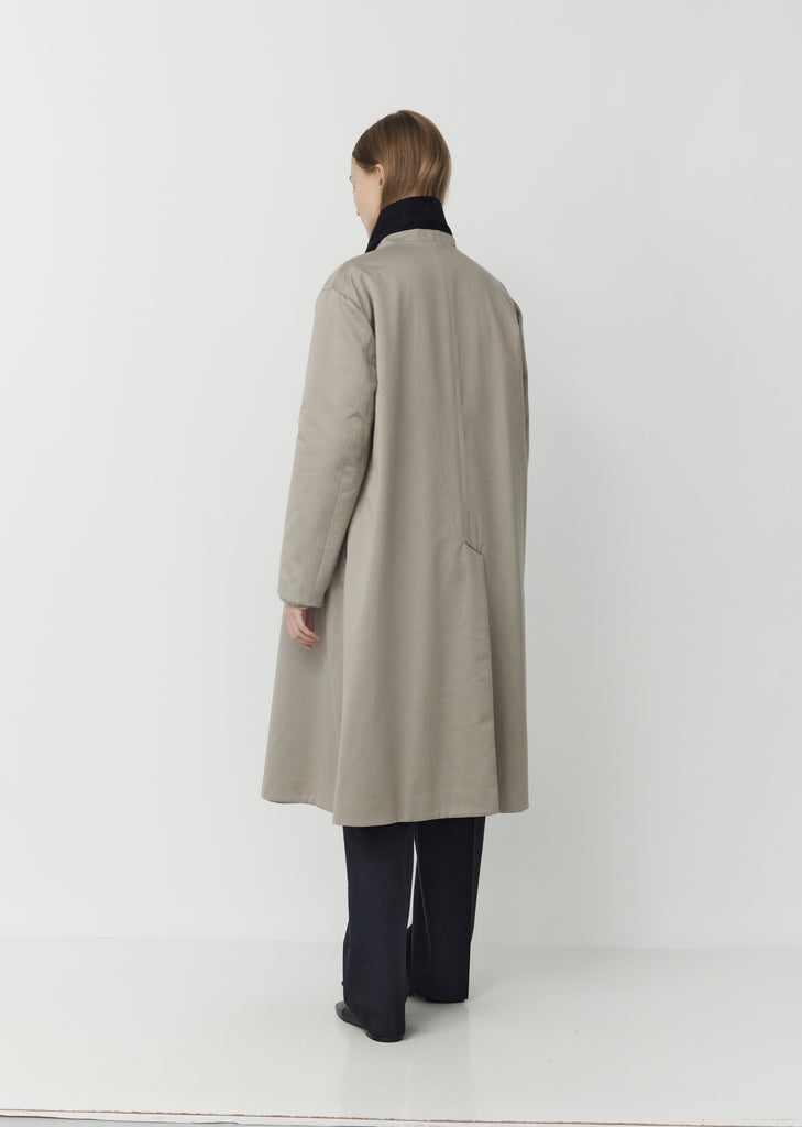 Reversible Wool Cashmere  & Cotton Pure Coat