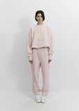Iridescent Logo Hand-Bleached Zip Lounge Pants