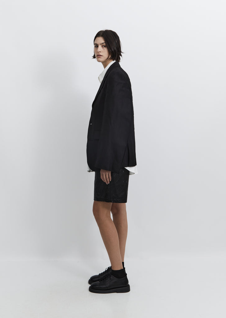 Wool Single-Breasted Jacket