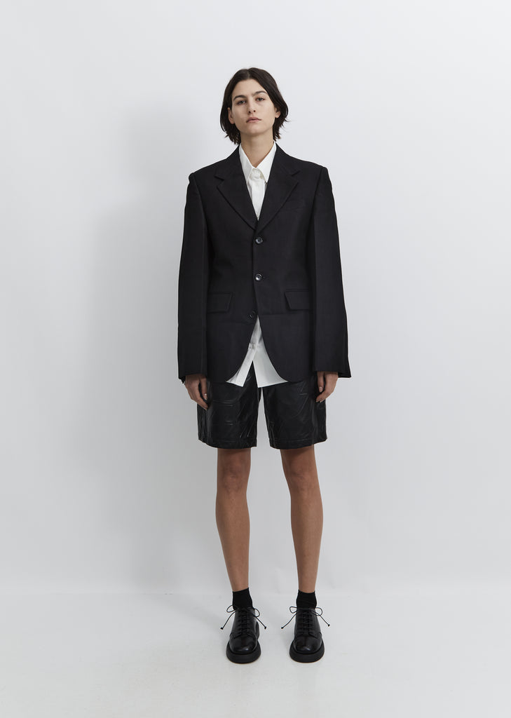 Wool Single-Breasted Jacket