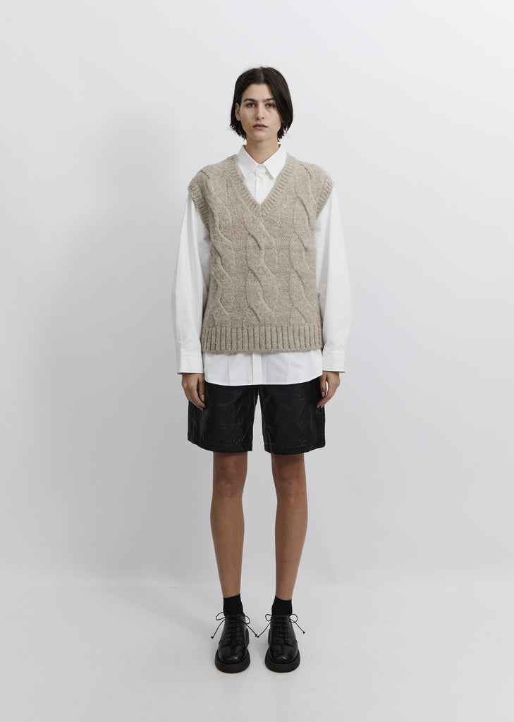 Cable Knit Vest