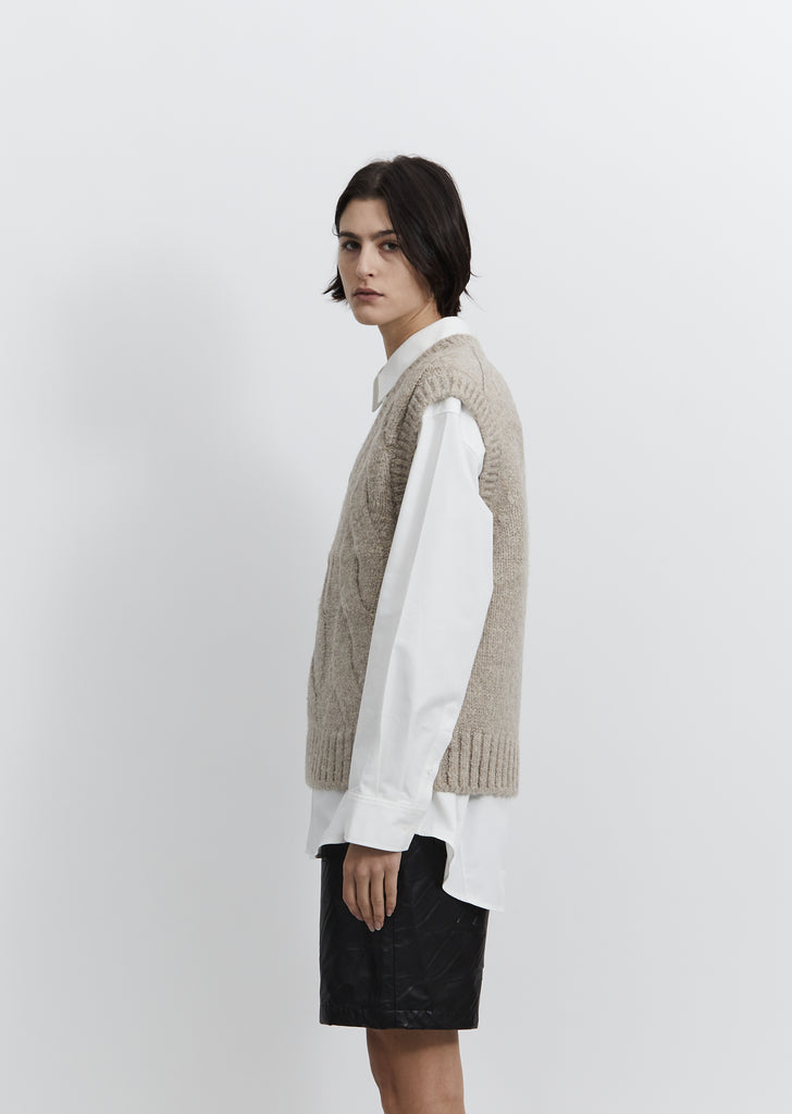 Cable Knit Vest